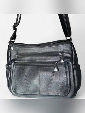Classic Black Women's Crossbody Shoulder Bag